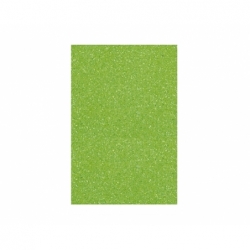 Goma Eva Glitter Pliego 40 x 60 cm verde claro Hand