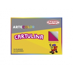 Carpeta Cartulina 14 colores 18 unidades Artel