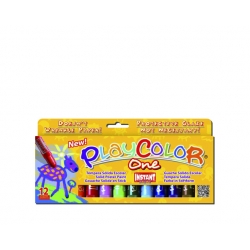 Tempera solida Playcolor 12 colores Instant
