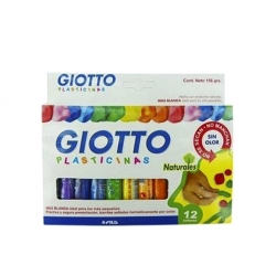 Plasticina 12 colores Natural Giotto