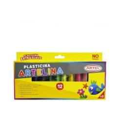 Plasticina Artelina 12 colores Artel
