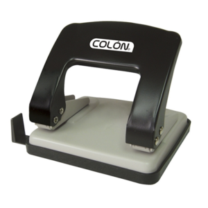 Perforador P7 Mediana Metálica Negra Gris Capacidad 20 Hojas Colón