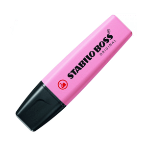 Destacador Escritorio Rosado Stabilo Boss