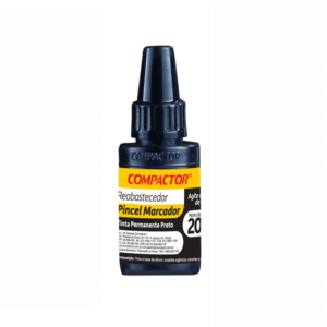 Tinta Marcador Permanente Negro 20cc Compactor