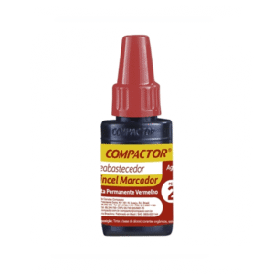 Tinta Marcador Permanente Rojo 20cc Compactor