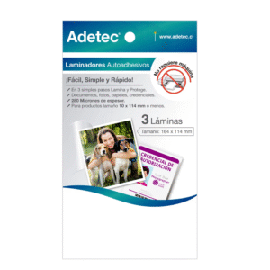 Papel Laminadora Autoadhesivo 114x164mm Adetec