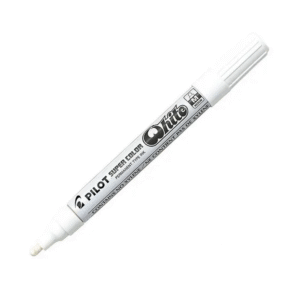 Marcador Permanente Óleo Punta Redonda Blanco 2mm Pilot