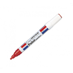 Marcador Permanente Óleo Paint Punta Redonda Rojo 2.0mm Pilot