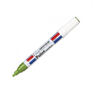 Marcador Permanente Óleo Paint Punta Redonda Verde 2.0mm Pilot
