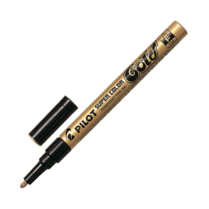 Marcador Permanente Óleo Punta Redonda Oro 2mm Pilot