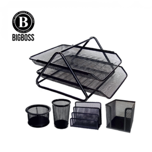 Juego de Escritorio Met 5 Piezas Negro Big Boss