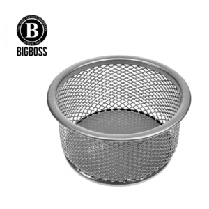 Dispensador Clips Metálico 8cm Diámetro Gris Big Boss