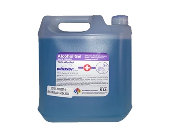 Alcohol Gel 5 Litros Winkler