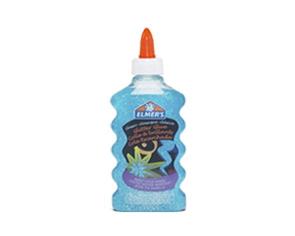 Pegamento Glitter Glue azul 177ml. Elmers