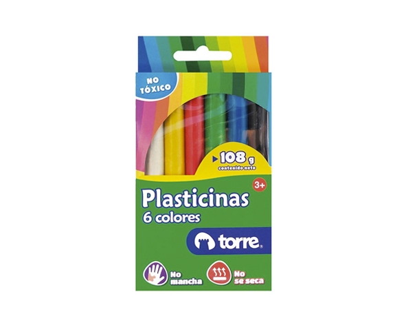 Plasticina 6 colores imagia Torre