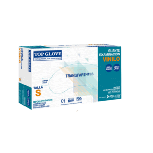 Guante Vinilo Sin Polvos Talla S 100 Unidades Top Glove