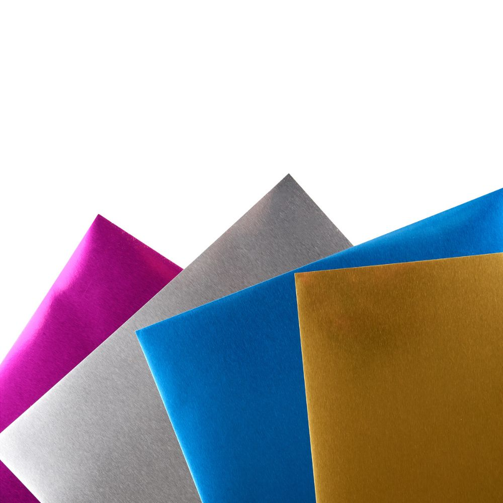 Carpeta Cartulina Metálica Imagia 7 Colores 10hjs Torre - Imagen 2