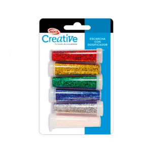 Escarcha Creative Display 6 Colores 42gr 6 Unidades Adix