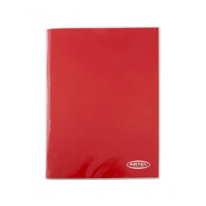 Carpeta Plastificada Roja Oficio con Gusano Artel