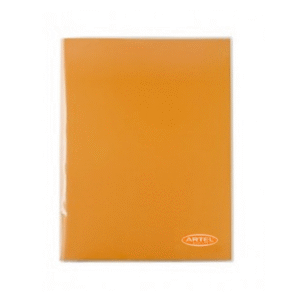 Carpeta Plastificada Naranja Oficio con Gusano Artel