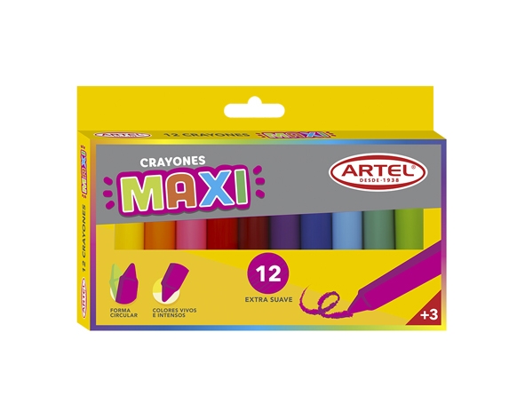 Crayón Maxi 12 colores Artel