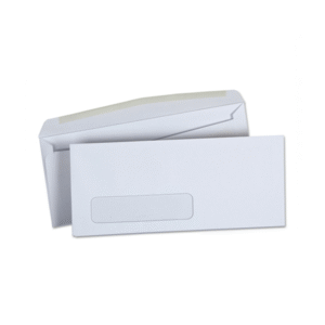 Sobre Americano Blanco con Ventana 10x23cm 80gr 50 Unidades Isi