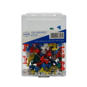 Push-Pins Colores Surtidos 100 Unidades Hand