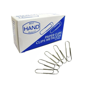 Clips Metálicos Punta Redonda 50mm 100 Unidades Hand