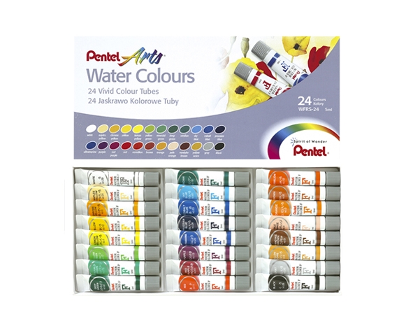 Estuche Acuarela 24 Colores Pentel