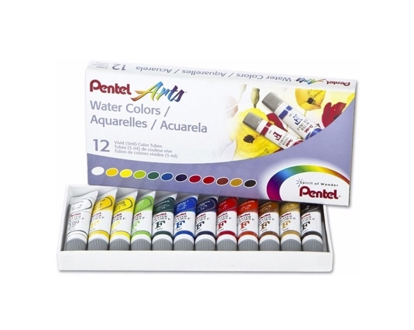 Estuche Acuarela 12 Colores Pentel