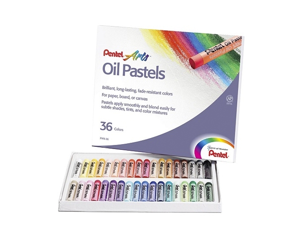 Lápices Pastel Graso 36 Colores Pentel