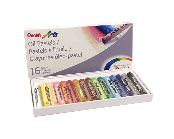 Lápices Pastel Graso 16 Colores Pentel