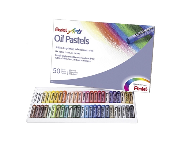 Lápices Pastel Graso 50 Colores Pentel