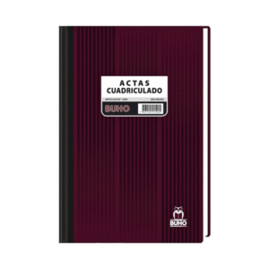 Libro Acta Cuadriculado N1590 200hjs Buho