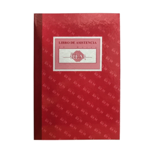 Libro Control de Asistencia Foliado 26hjs Rem