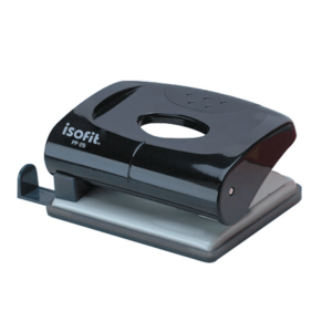 Perforadora PP25 Mediana Plástica Negra Capacidad 20hjs Isofit