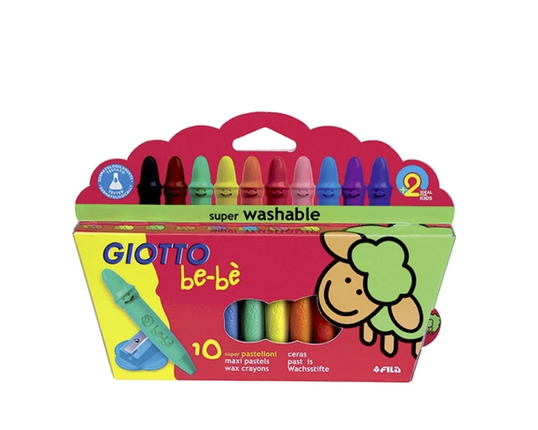 Crayón 10 colores bebe Giotto