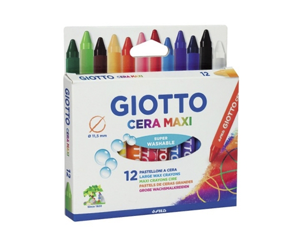 Crayón Maxi 12 colores Giotto