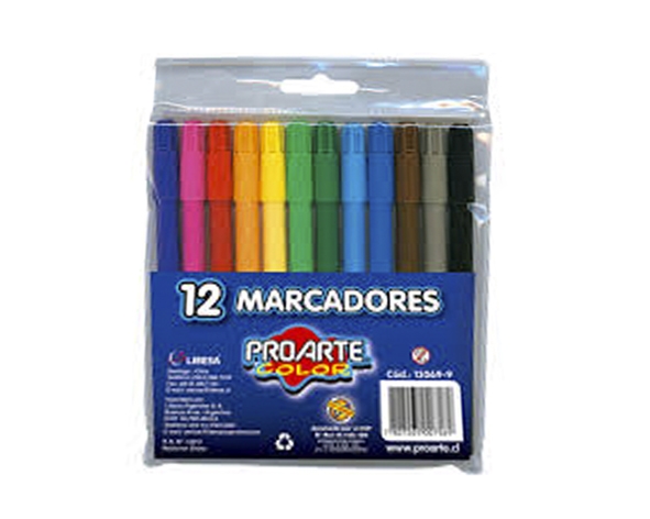 Lápices scripto 12 colores Proarte