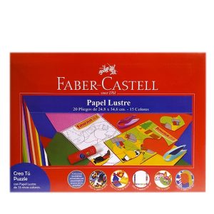 Carpeta Papel Lustre 20 Pliegos Faber Castell