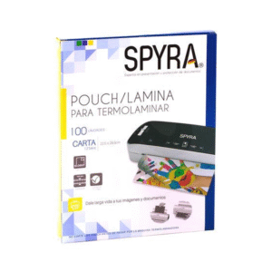 Lámina Termolaminada Carta 22,5x28,5cm 125mic 100 Unidades Spyra
