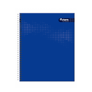 Cuaderno Universitario Clásico Liso Doble Espiral 5mm 100hjs Torre