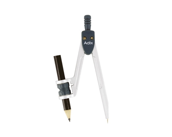 Compas Plástico C/Adaptador y sacapunta Adix