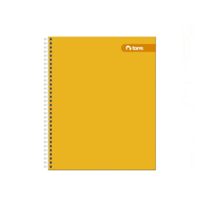 Cuaderno Universitario Liso Doble Espiral 7mm 100hjs Torre