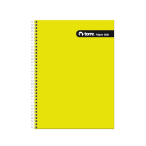 Cuaderno Universitario Matemáticas Triple 7mm 150hjs Torre