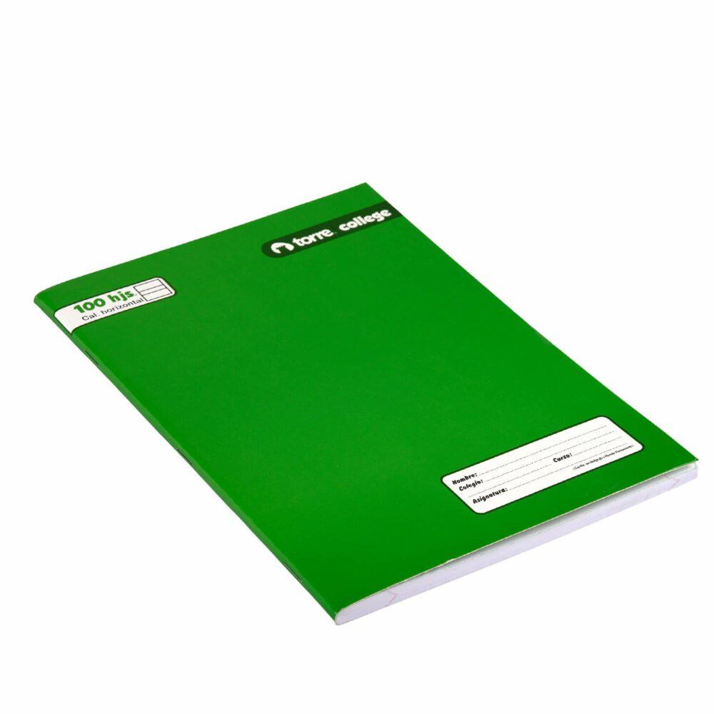 Cuaderno College Caligrafía Horizontal 100hjs Torre - Imagen 2