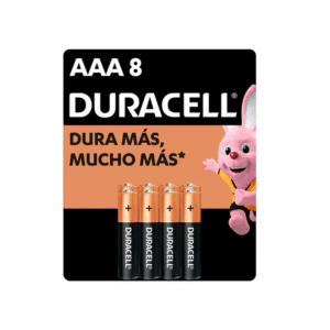 Pilas Alcalinas AAA 8 Unidades Duracell