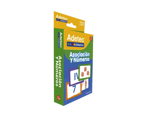 Flash Card Asociación y Números 60 piezas Adetec