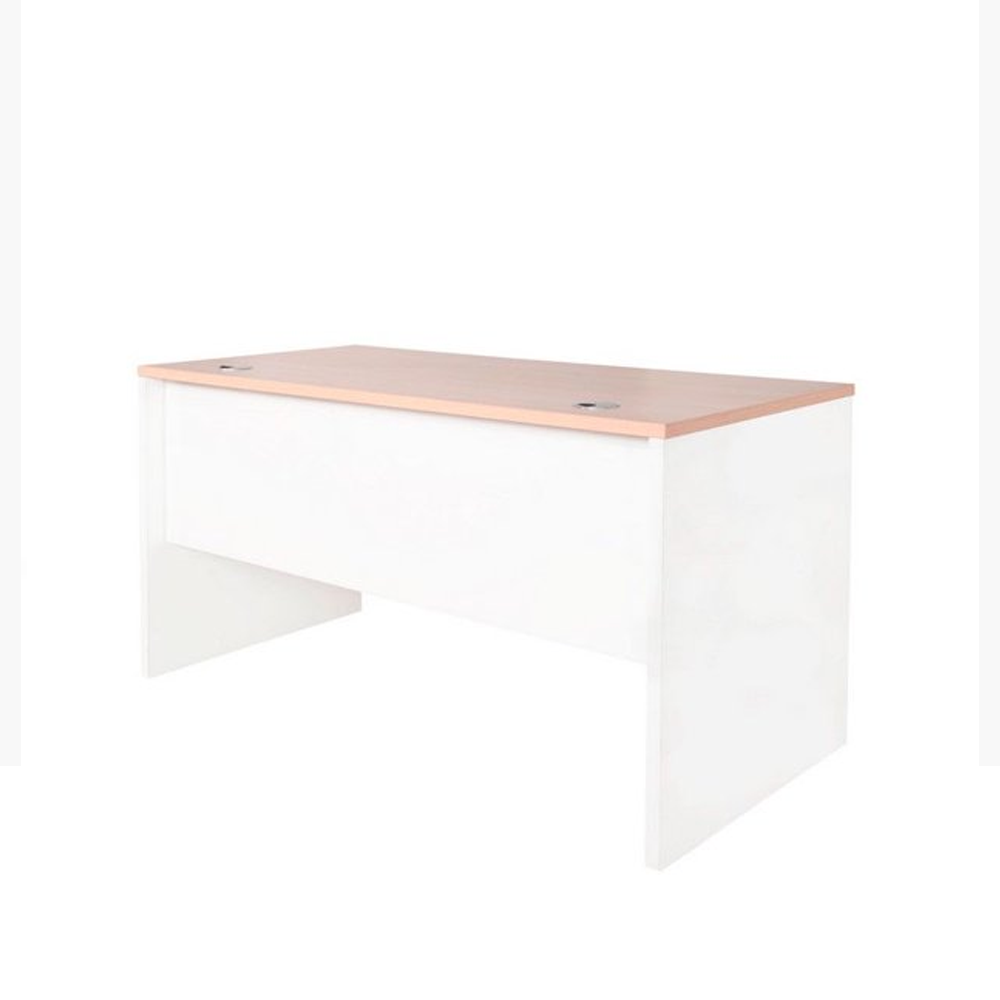 Escritorio Melamina Recto 120x60cm Natura/Blanco Econosillas - Imagen 2