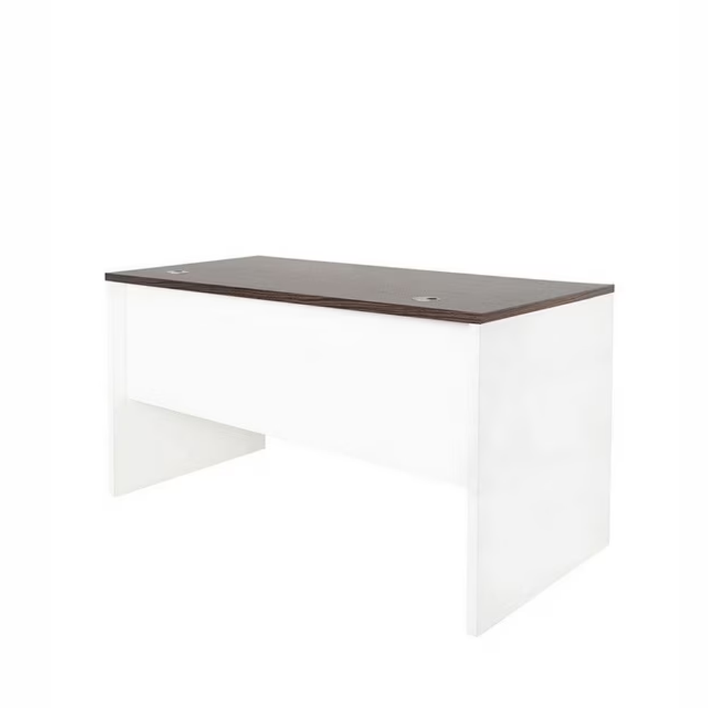 Escritorio Melamina Recto 120x60cm Wengue/Blanco Econosillas - Imagen 2